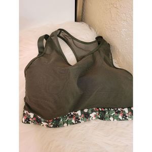 Size 38DDD Green/Camo Sports Bra from Adore Me